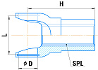 Вилка скользящая 30x88 29.95x10 H80 ZHEJIANG NEW VISION IMP. 31029-2201048-10