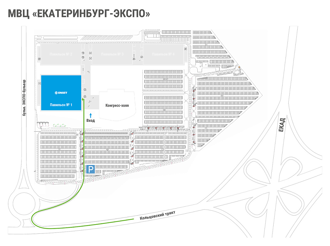 Схема проезда к выставке «Металлообработка. Сварка - Урал-2025»